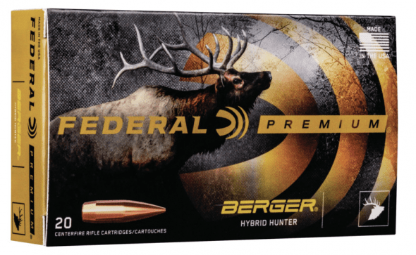 Federal Premium 30-06 Springfield 168 gr Berger Hybrid Hunter 20 Per Box/  10 Cs