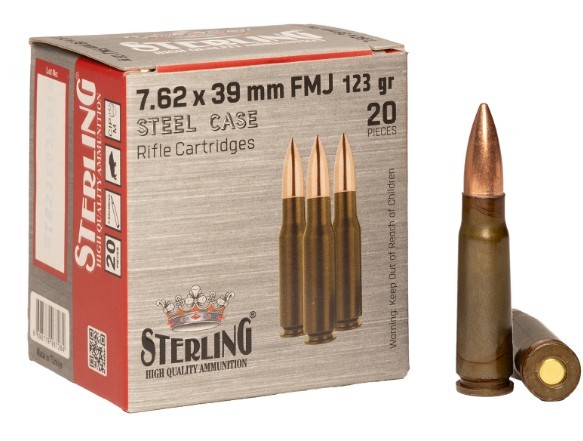 STERLING 7.62x39mm 123gr FMJ