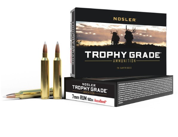 Trophy Grade 7mmRUM 160gr Nosler